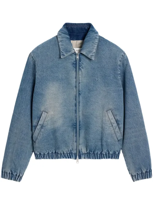 Veste Ami de Coeur en jean - AMI Paris - Modalova
