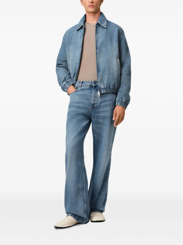 AMI Paris Ami De Coeur デニムジャケット | ブルー | FARFETCH JP