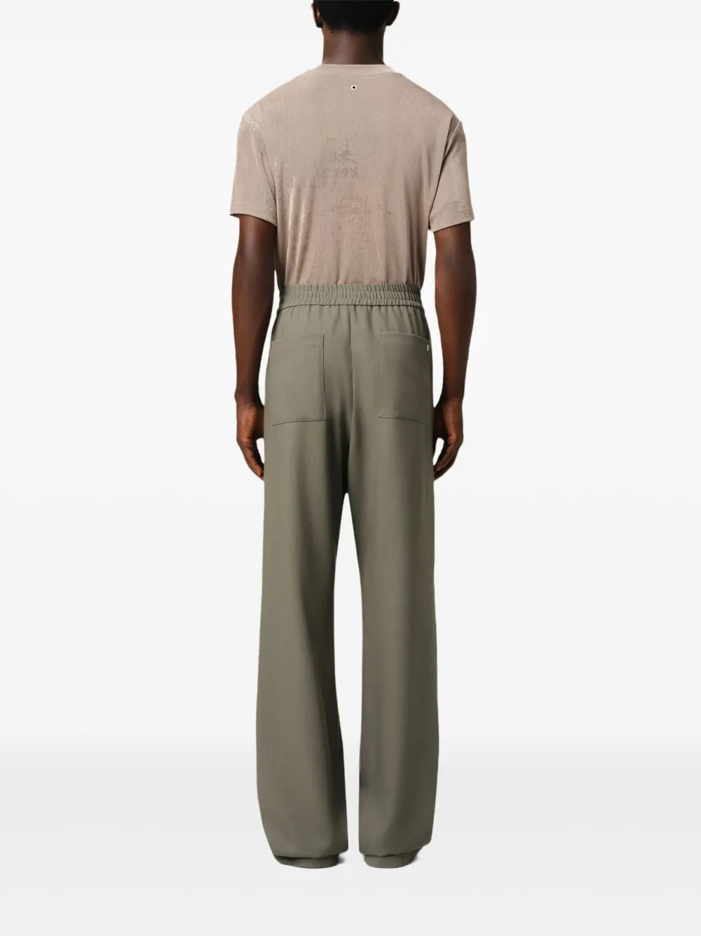 AMI ALEXANDRE MATTIUSSI STRAIGHT TROUSERS 