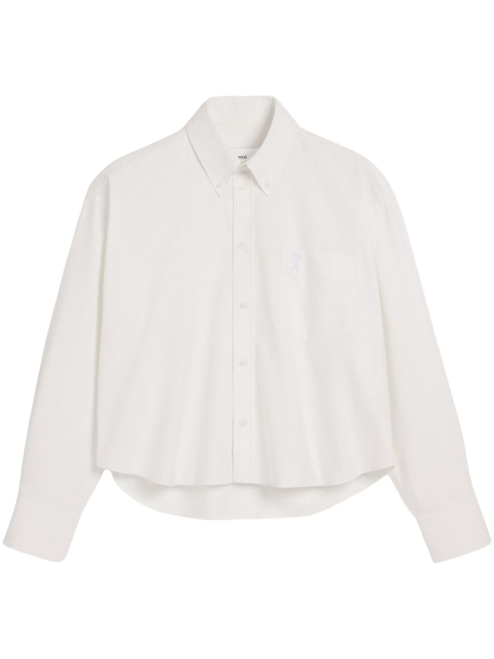 button-down cropped shirt