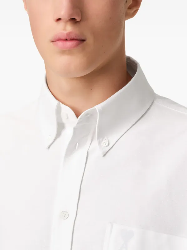 AMI Paris クロップド シャツ | ホワイト | FARFETCH JP