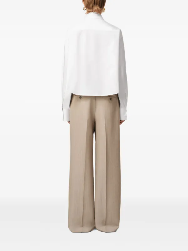 AMI Paris クロップド シャツ | ホワイト | FARFETCH JP