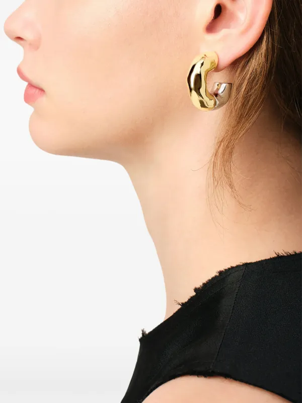 【送料関税込】Ami Paris Dune フープピアス ゴールド Dune フープピアス ゴールド/シルバー | AMI PARIS