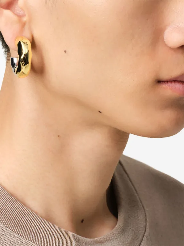 【送料関税込】Ami Paris Dune フープピアス ゴールド Dune フープピアス ゴールド/シルバー | AMI PARIS