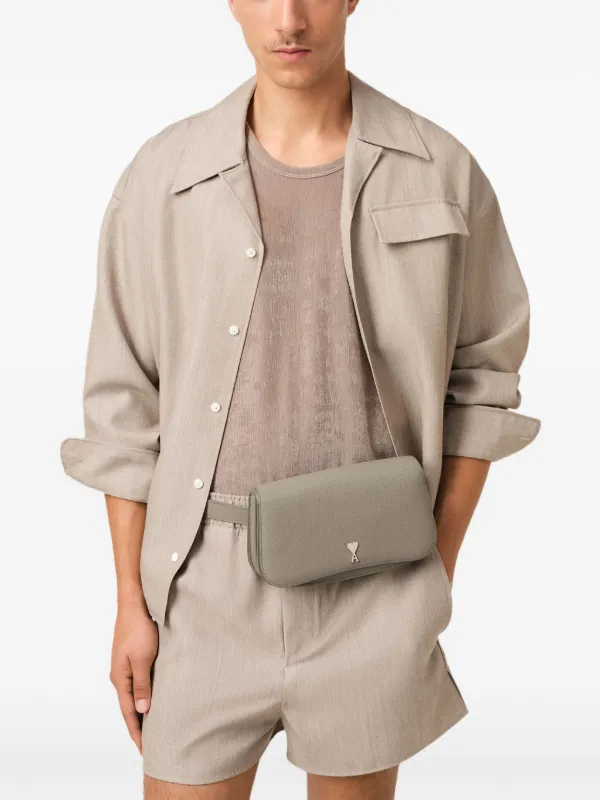 AMI Paris Paris Paris Belt Bag | Grey | FARFETCH AMI Paris Paris Paris Belt Bag | Grey | FARFETCH