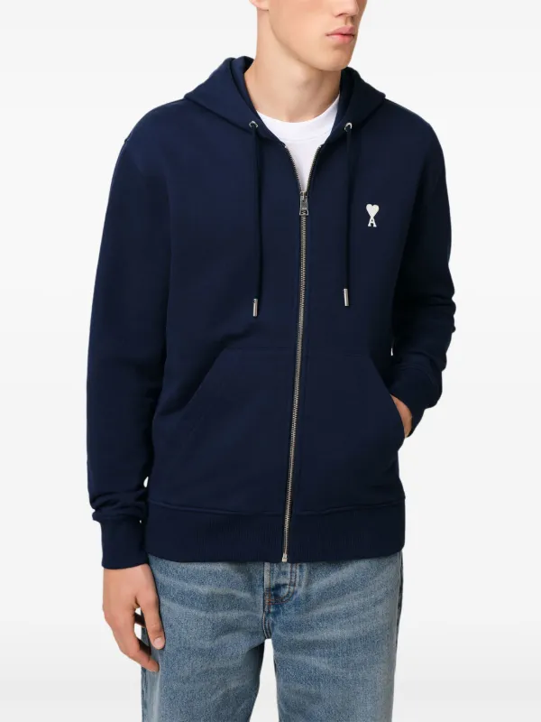 パーカー・フーディ AMI Men Hoodies HSW048JE01204011 Blue AMI Paris Ami De Coeur Hoodie | Blue | FARFETCH JO