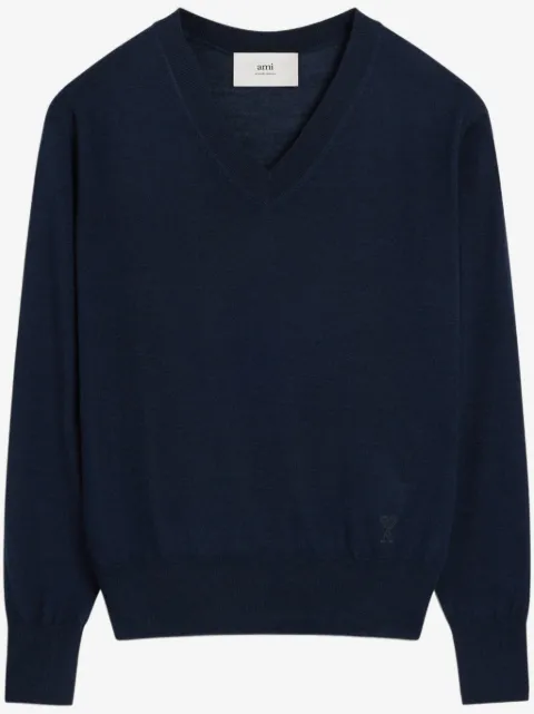 AMI Paris pull à logo brodé