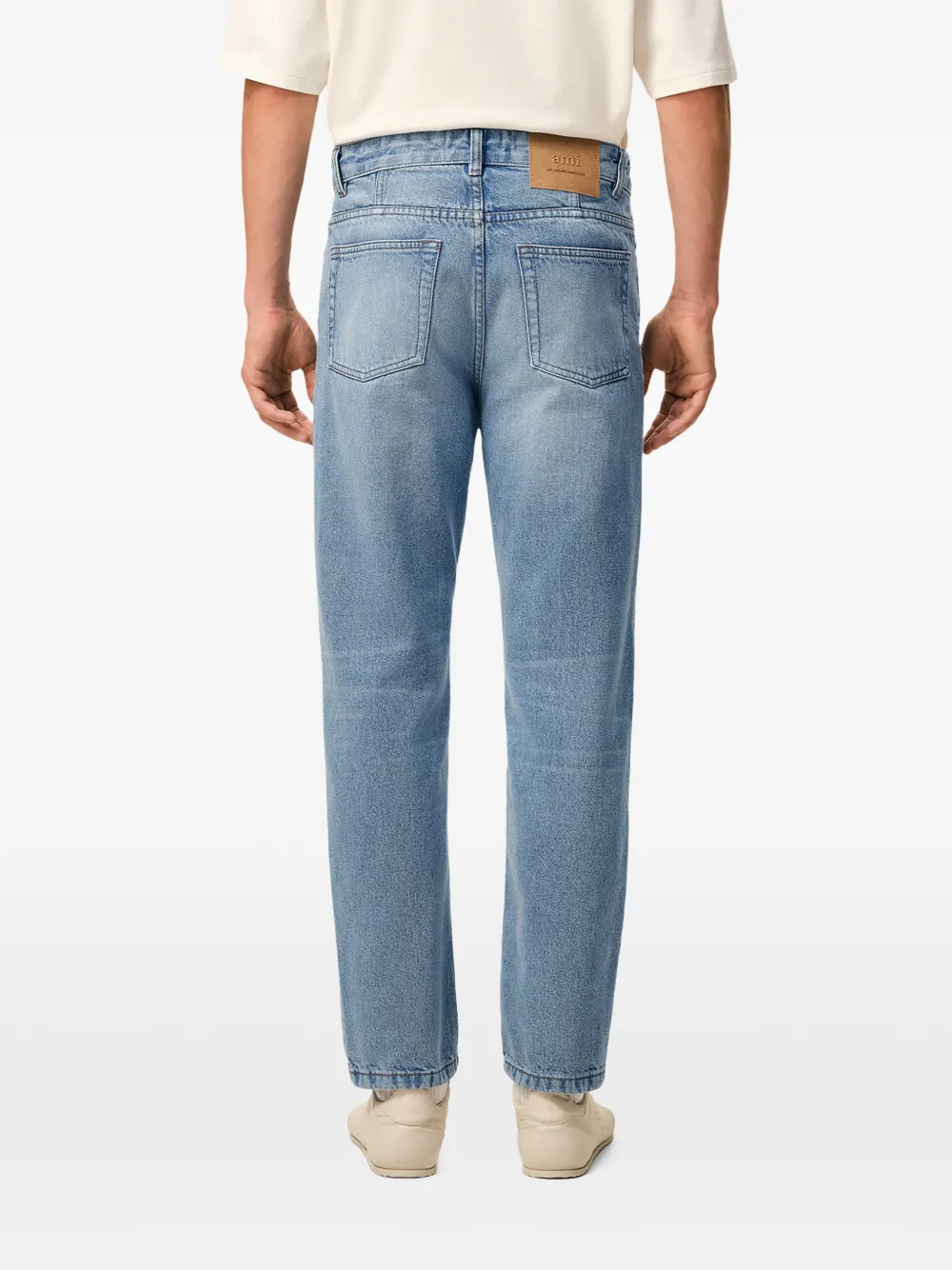 AMI Paris Jeans met toelopende pijpen Blauw