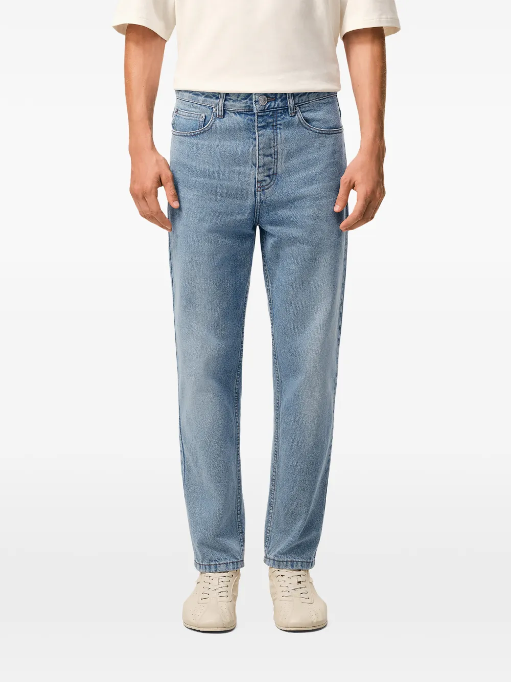 AMI Paris Jeans met toelopende pijpen Blauw