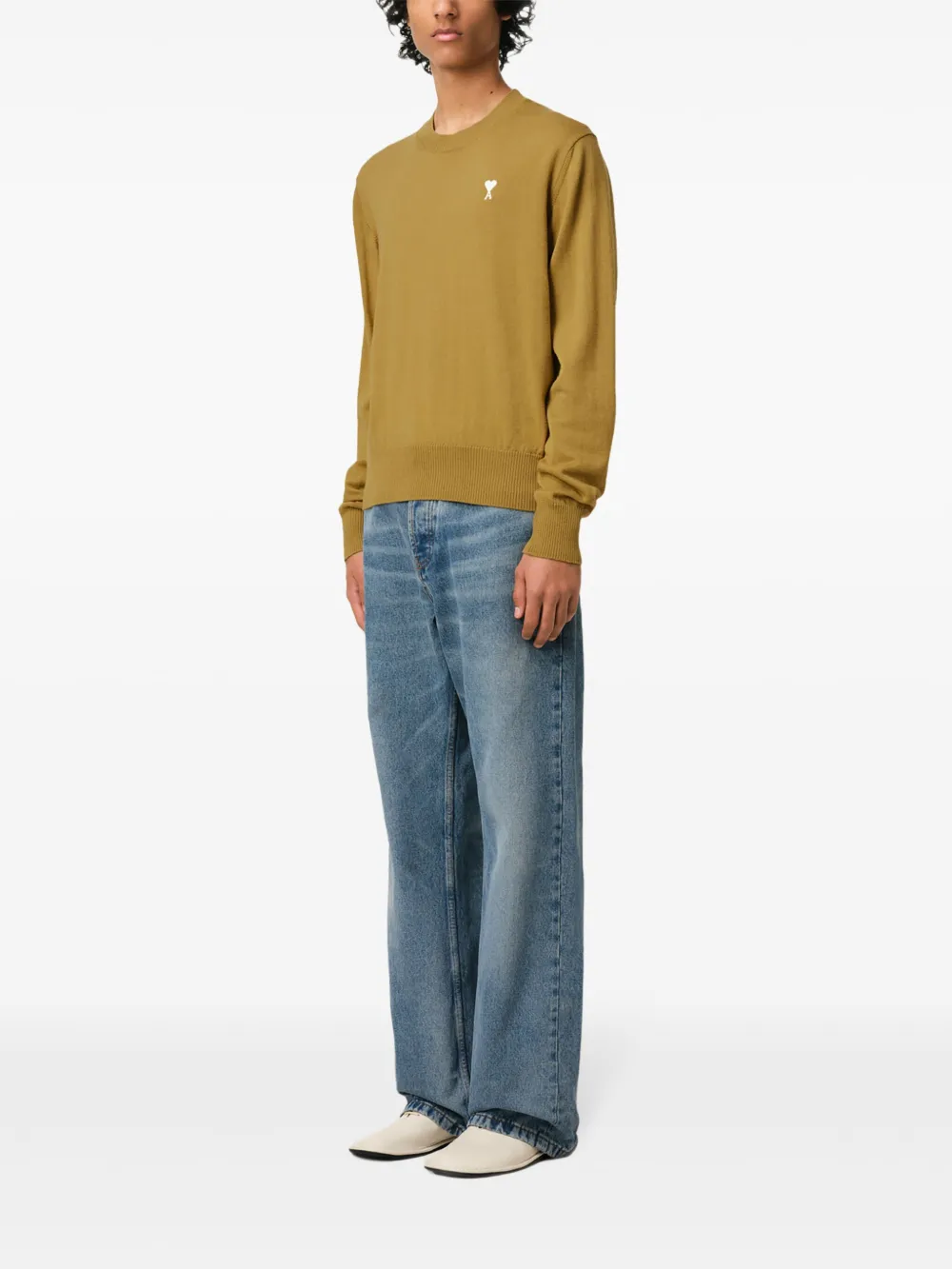 Shop Ami Alexandre Mattiussi Ami De Coeur Jumper