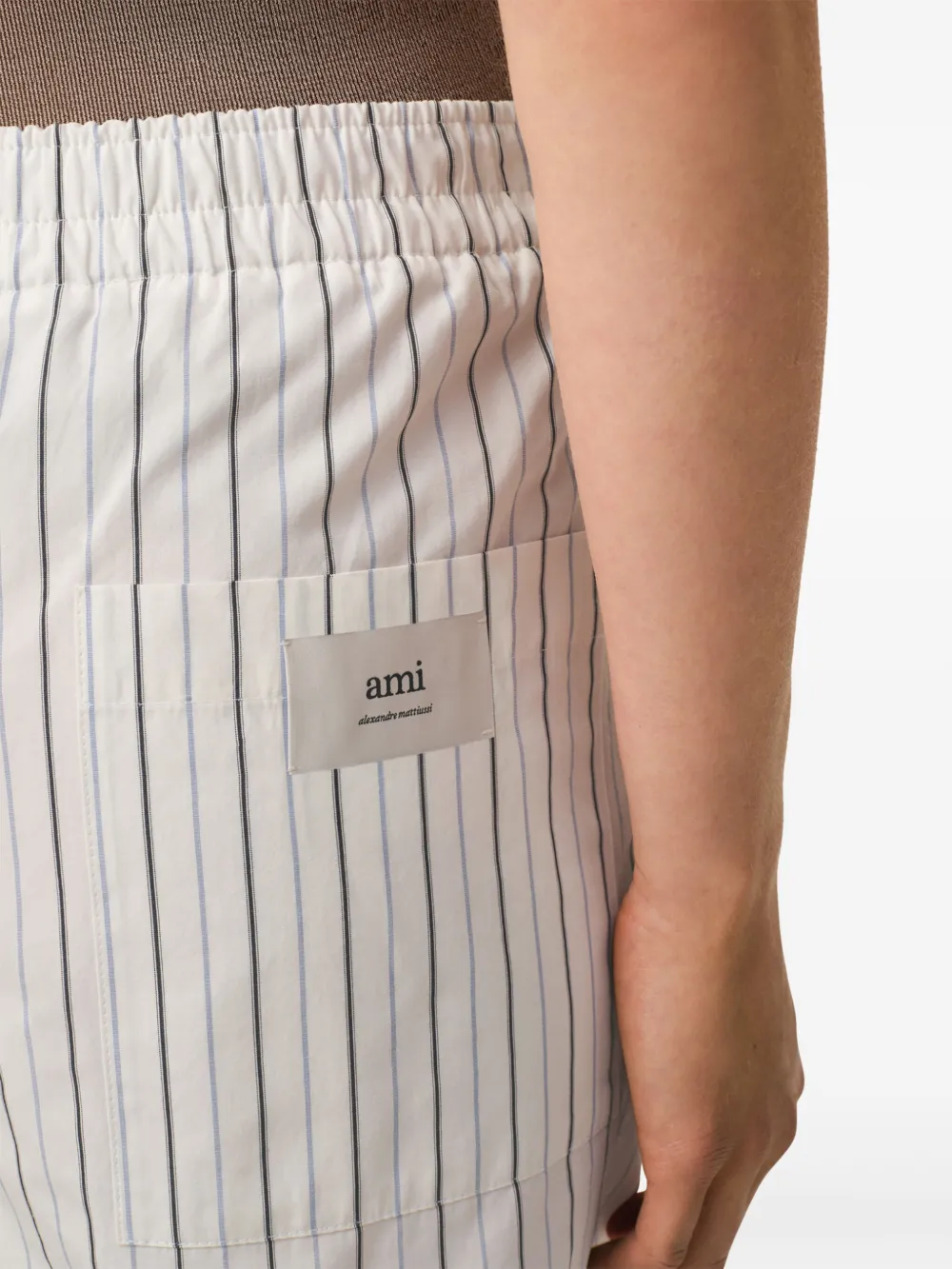 AMI Paris Gestreifte Shorts | Image 7