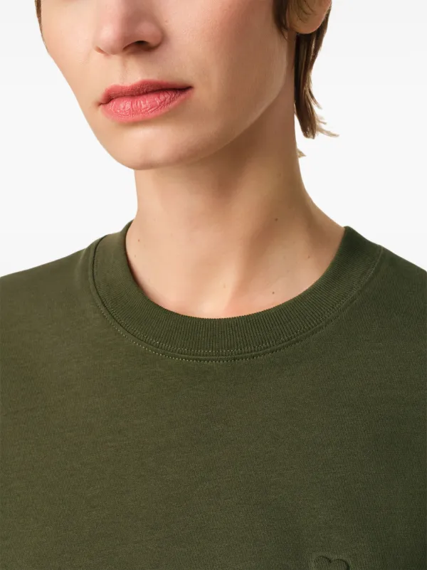 【関税込み】AMI Paris グリーン Ami de Coeur Tシャツ AMI Paris Ami De Coeur Tシャツ | グリーン | FARFETCH JP