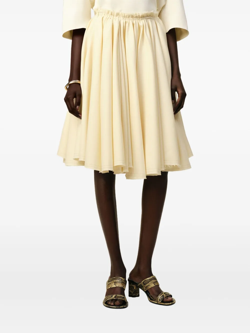 AMI Paris 65 mm Piano sandalen Beige