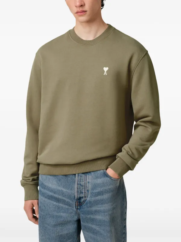【関税込み】AMI Paris グリーン Ami de Coeur スウェットシャツ AMI Paris Ami De Coeur スウェットシャツ | グリーン | FARFETCH JP