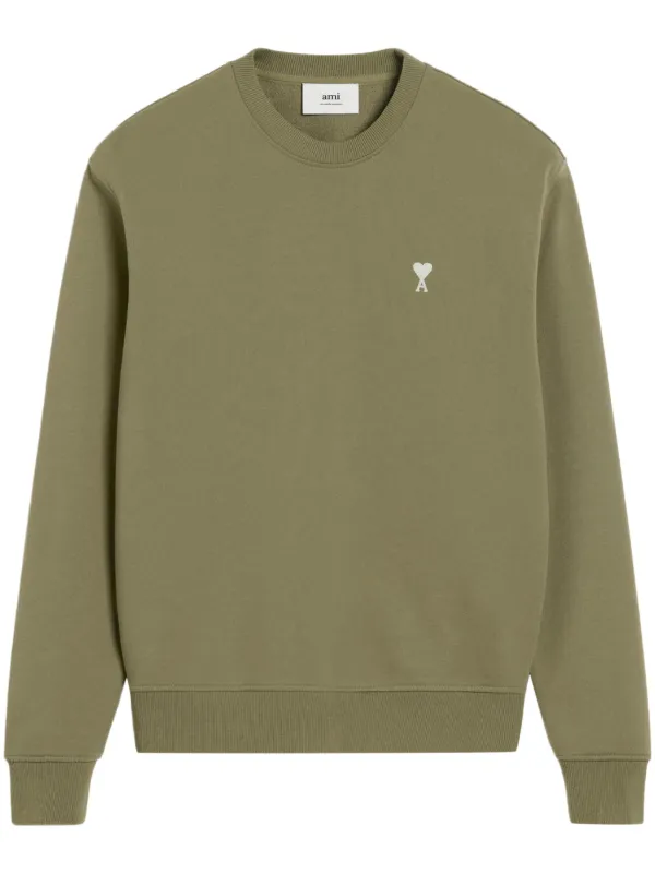 【関税込み】AMI Paris グリーン Ami de Coeur スウェットシャツ AMI Paris Ami De Coeur スウェットシャツ | グリーン | FARFETCH JP