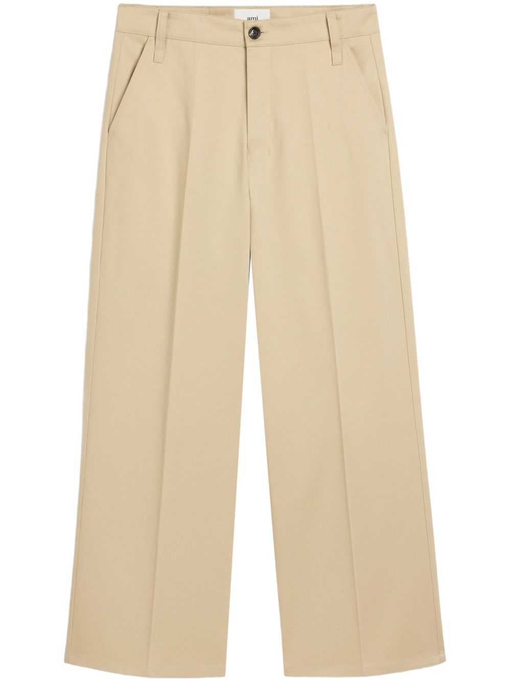 AMI Paris cotton trousers - Neutrals