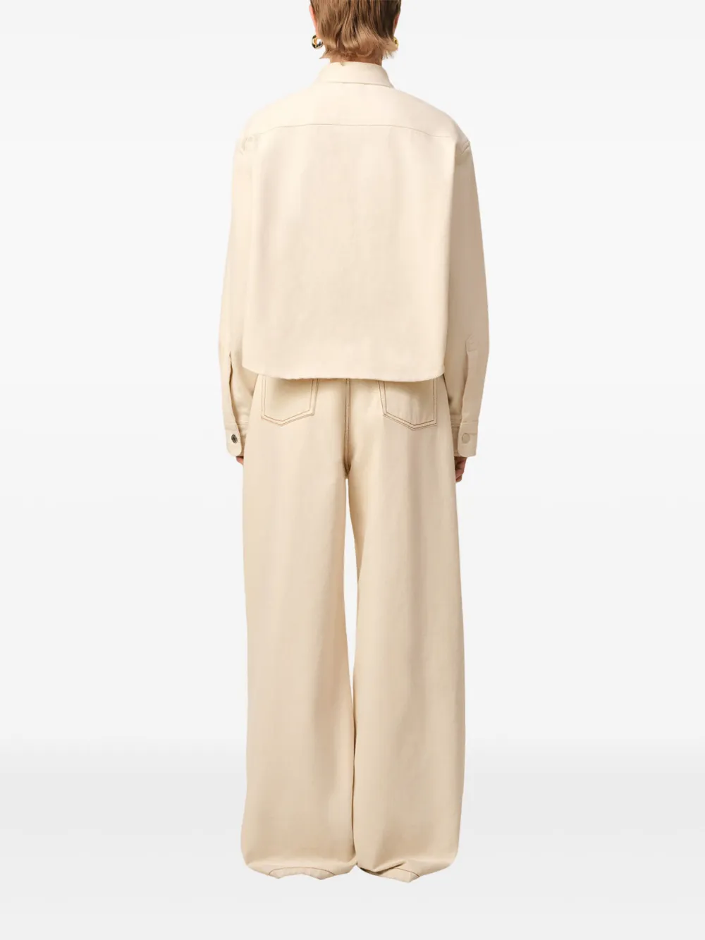 AMI Paris Ami de Coeur blouse Beige