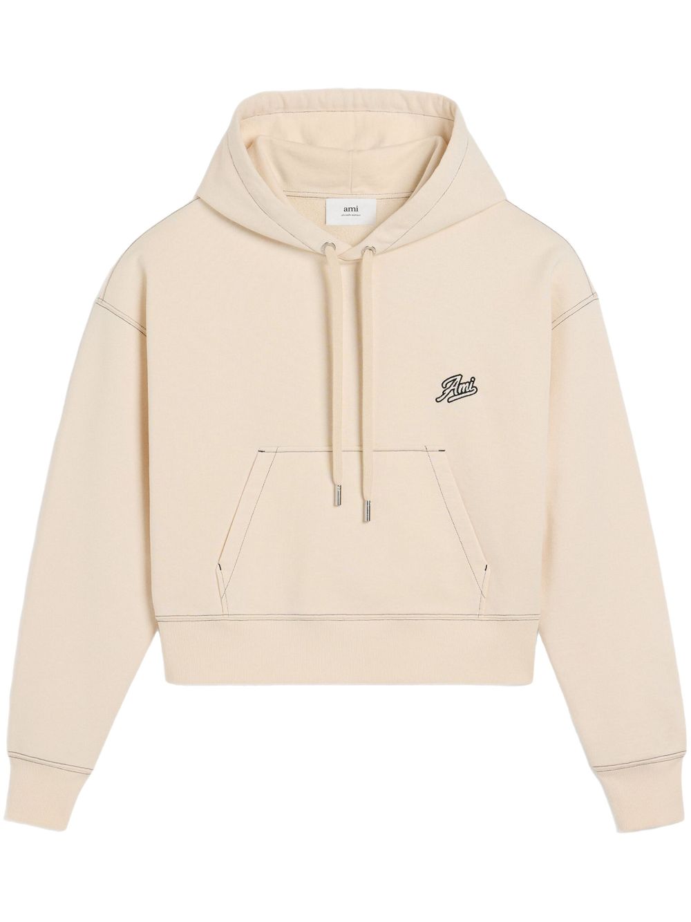 AMI Paris Ami Signature hoodie - Neutrals