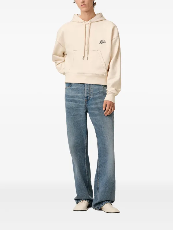 [AMI PARIS]Hoodie Ami Signature★送料・関税込み★ AMI Paris Ami Signature Hoodie | Neutrals | FARFETCH