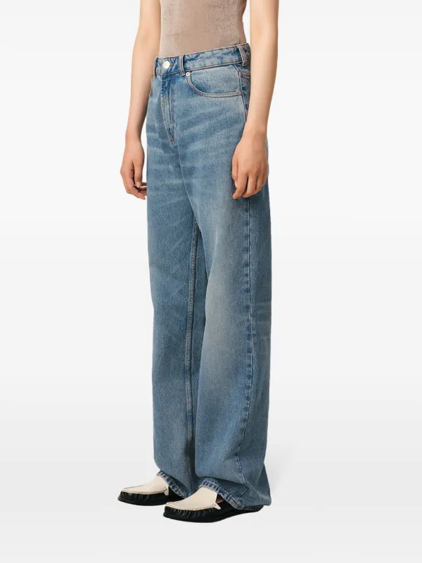 AMI Paris ワイドジーンズ | ブルー | FARFETCH JP