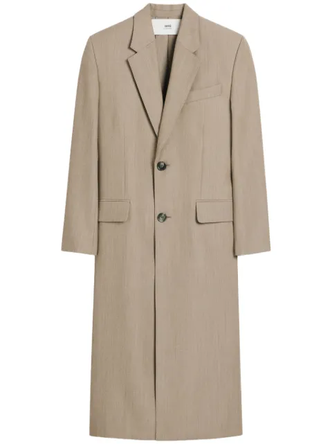 AMI Paris 背面开衩长款外套