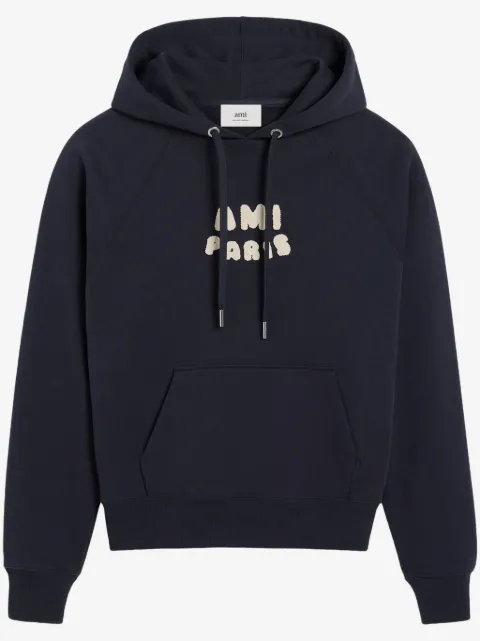 AMI Paris logo-print hoodie 