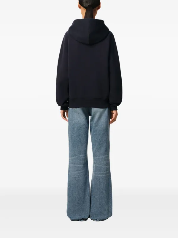 AMI Paris logo-print Hoodie | Blue | FARFETCH