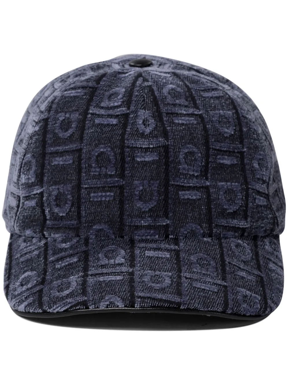 Ferragamo logo velvet cap | Blue | Image 1