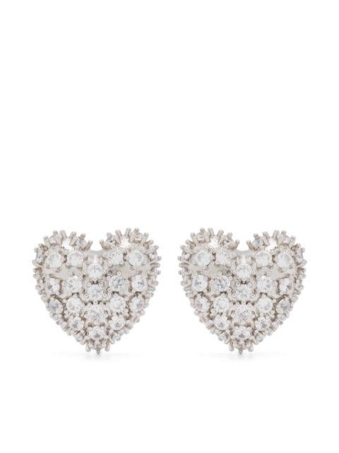 Justine Clenquet Heart earrings