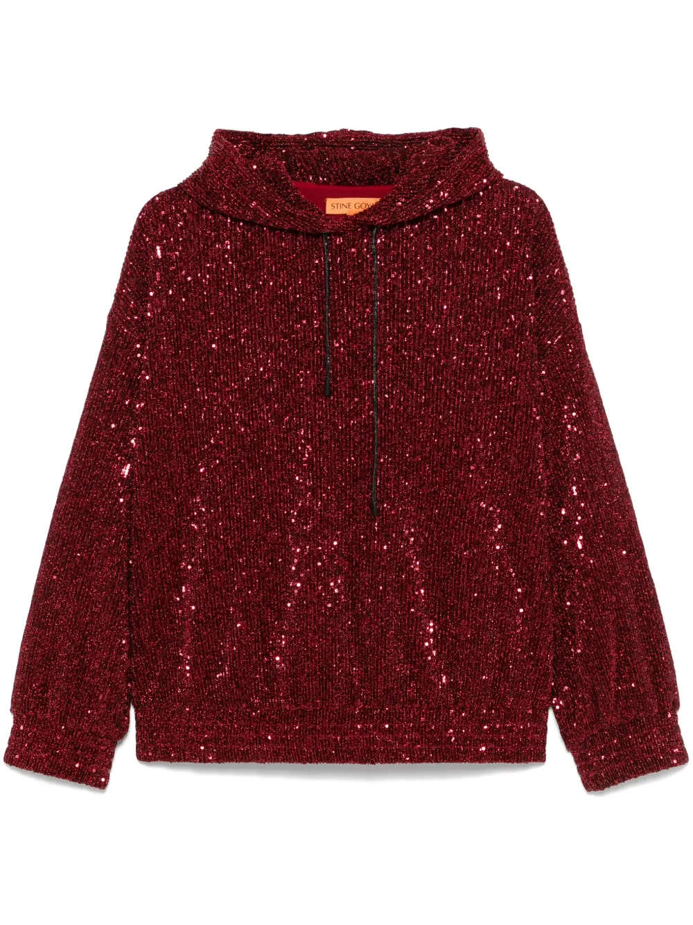 sequin-embellished hoodie