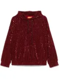 Stine Goya sequin-embellished hoodie - Red
