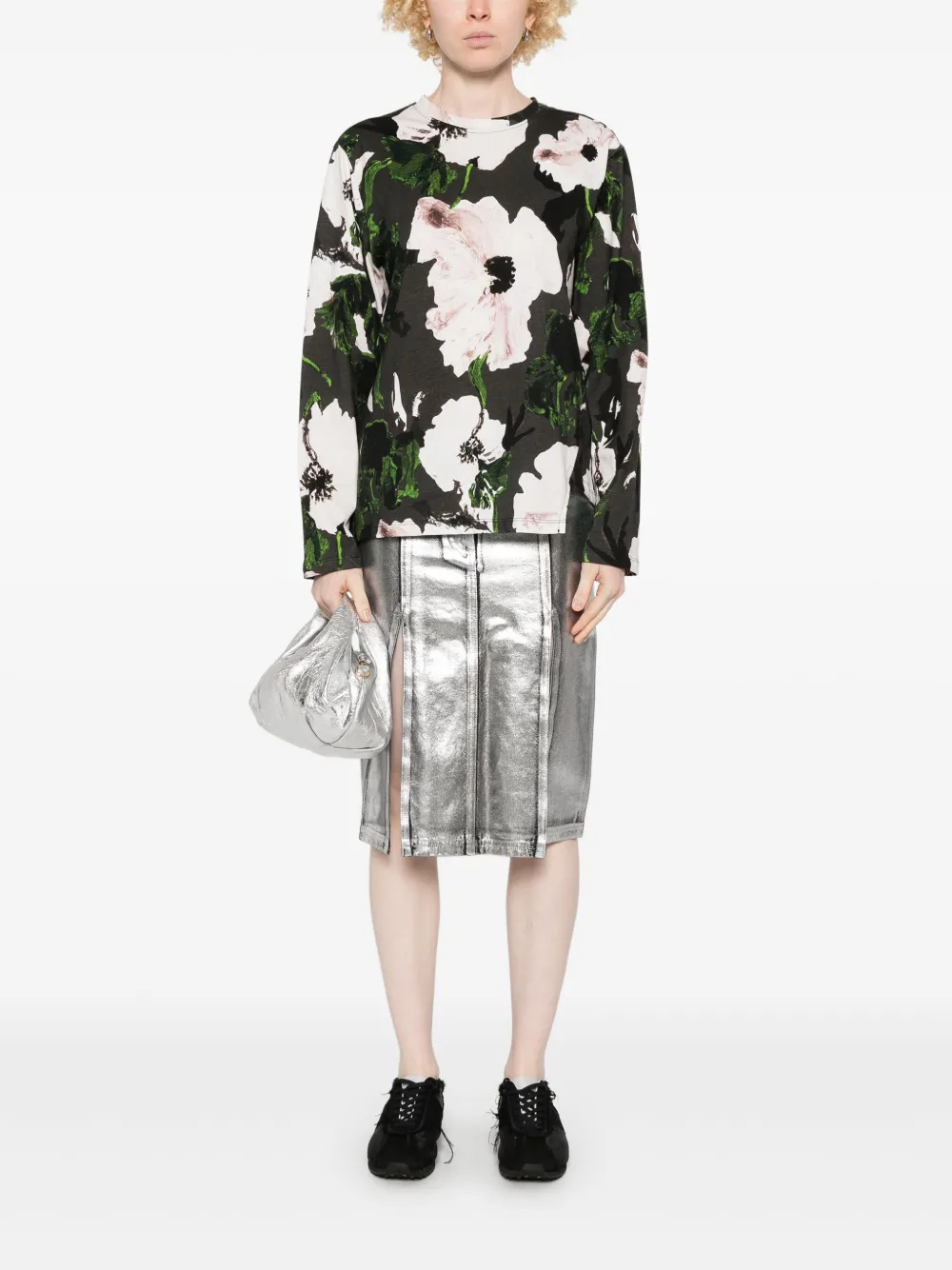 Stine Goya Umber Windflower T-shirt - Grijs