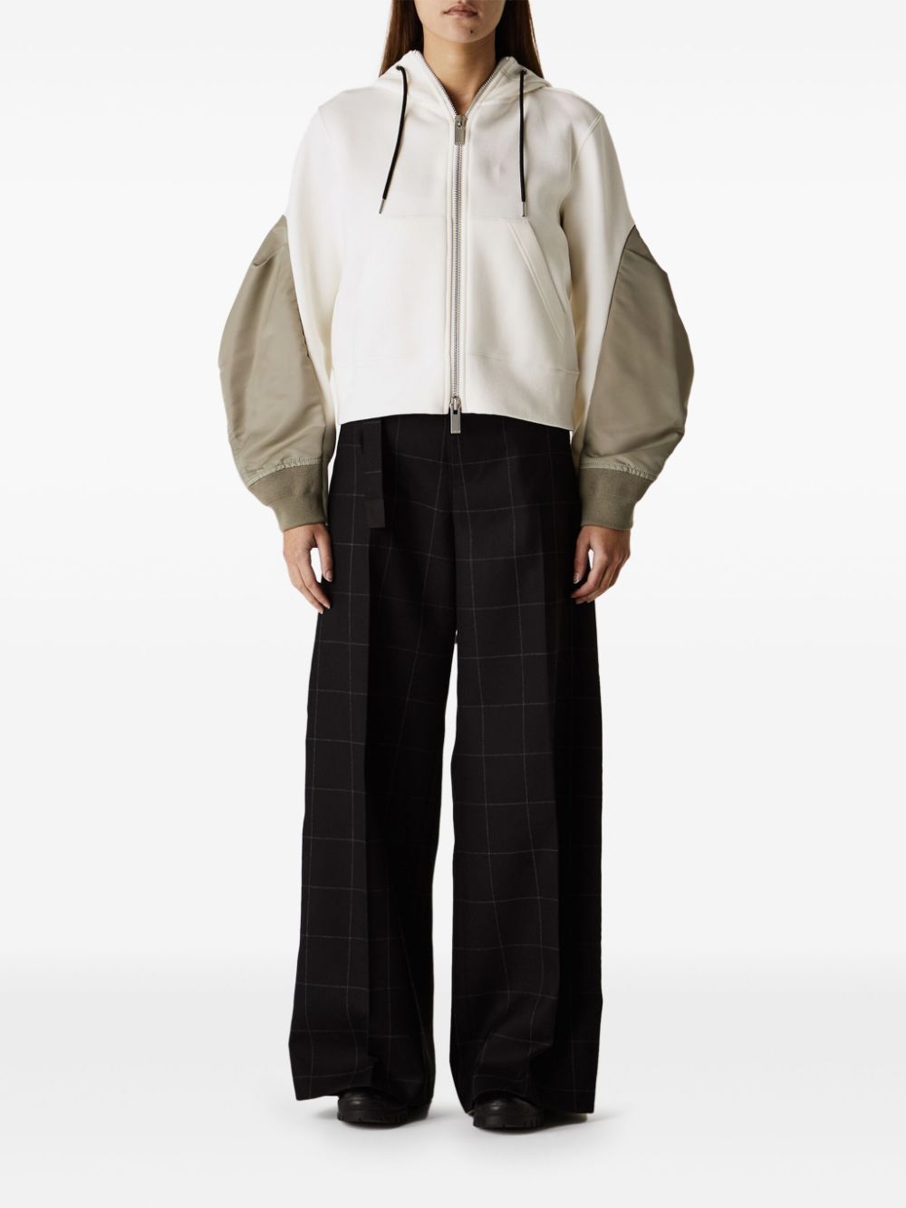 sacai Sponge hoodie - Wit