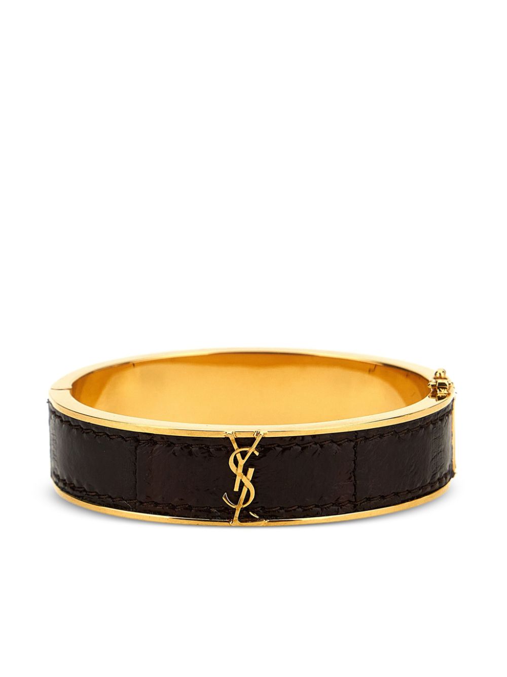 Saint Laurent Cassandre bracelet - Brown