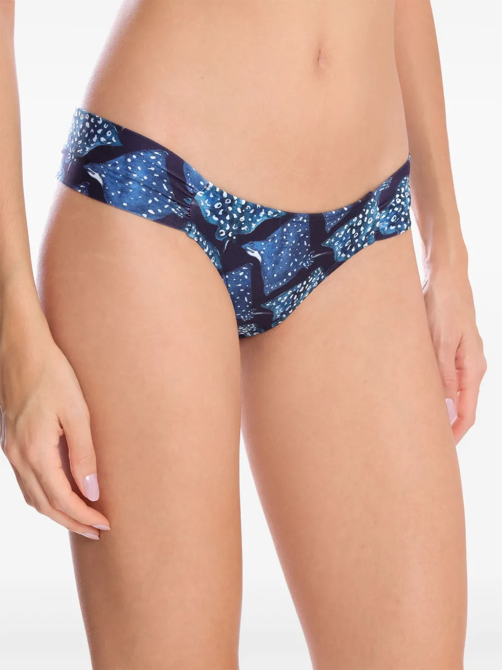 Lygia & Nanny Bikinislip met print - Blauw