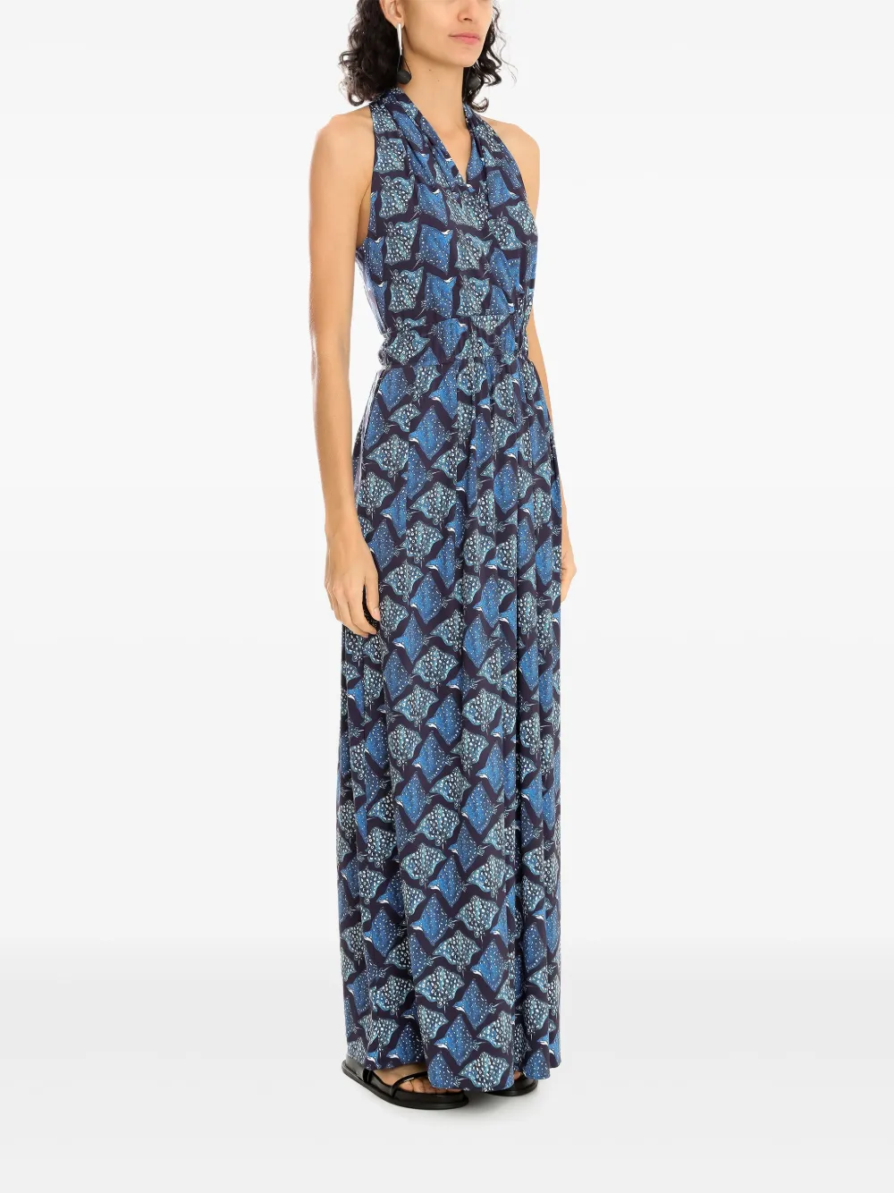 Lygia & Nanny Maxi-jurk Blauw