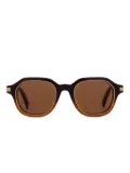 Zegna geometric sunglasses - Brown