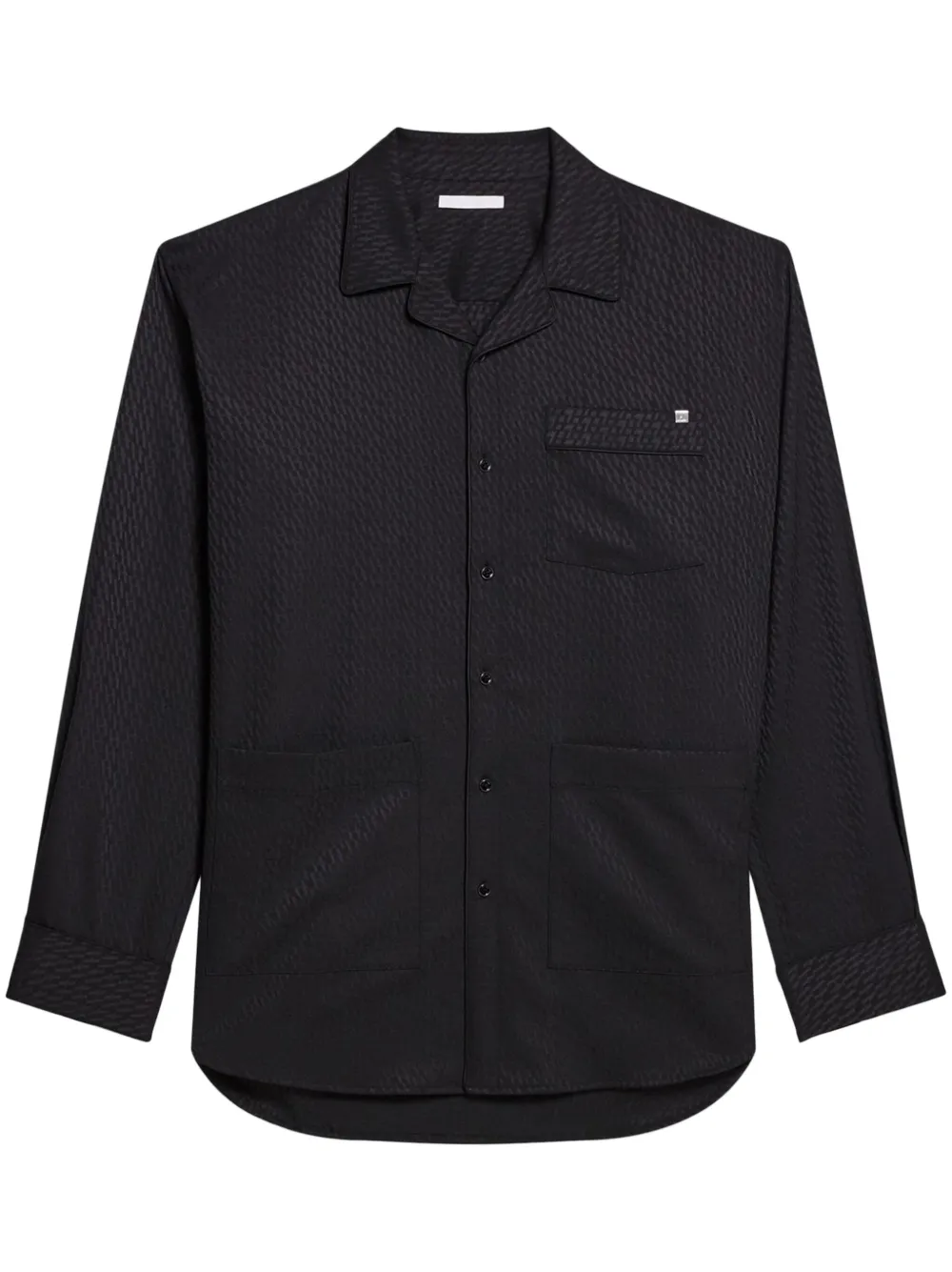 Helmut Lang geometric-print shirt | Black | Image 1