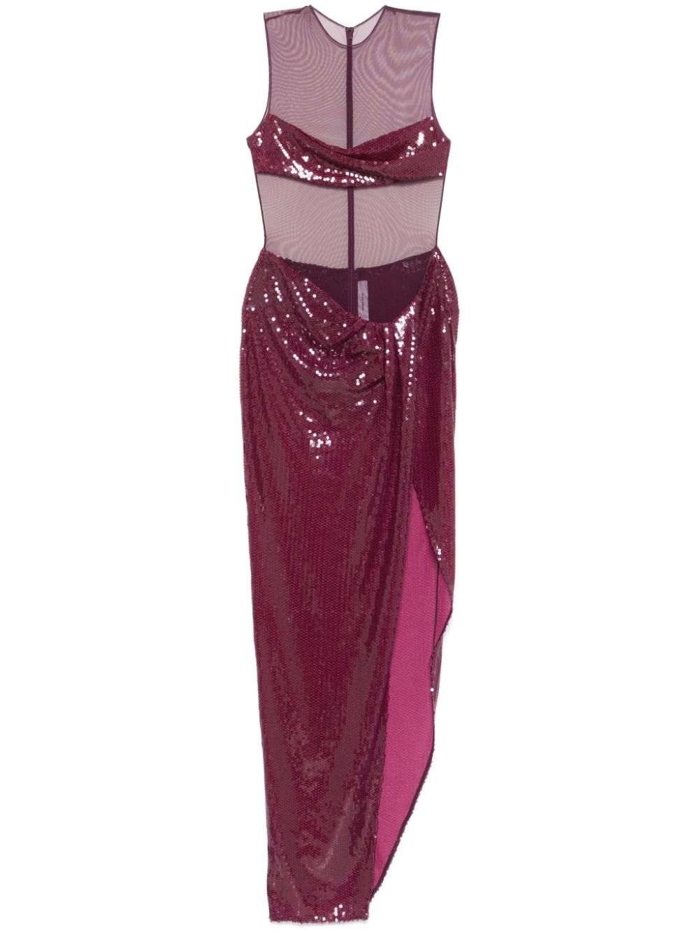 Alex Perry sequin-embellished maxi dress - Purple