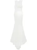 Alex Perry sequinned mesh gown - White