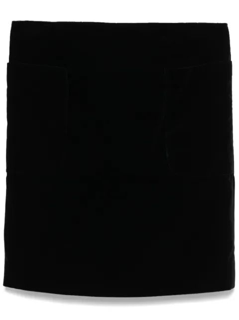 CHANEL Pre-Owned 1980s velvet mini skirt