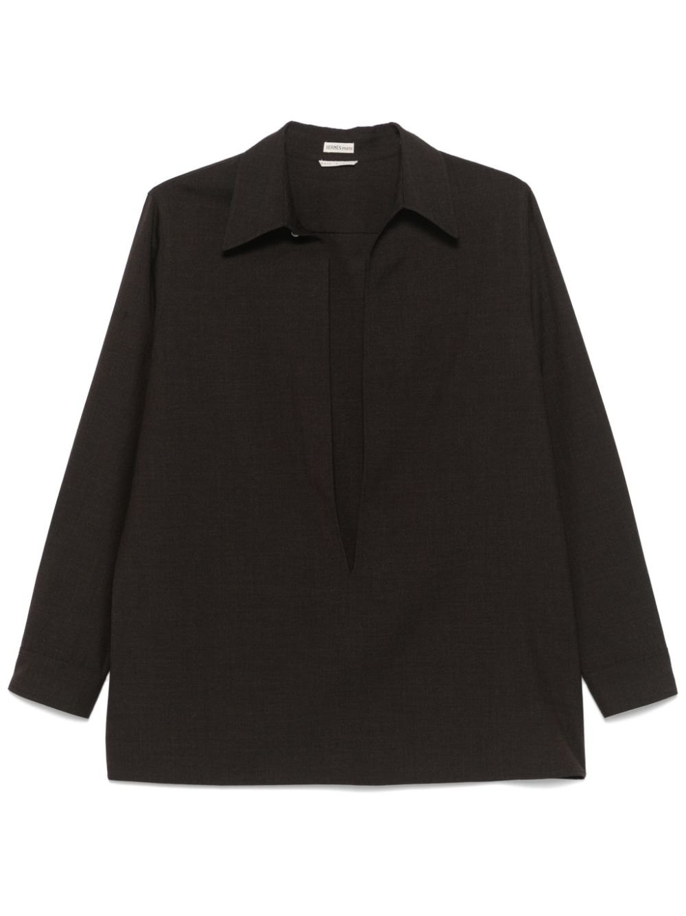 2010s wool blouse