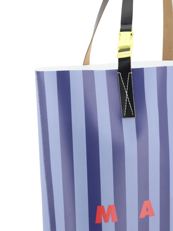 Marni ストライプ トートバッグ | ブルー | FARFETCH JP