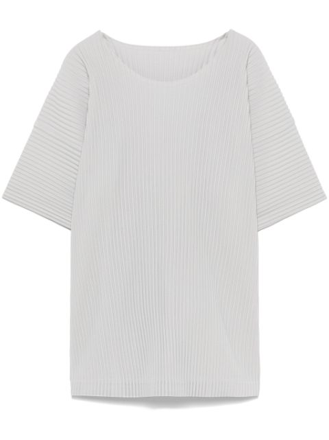 Homme Plissé Issey Miyake plissé-effect T-shirt