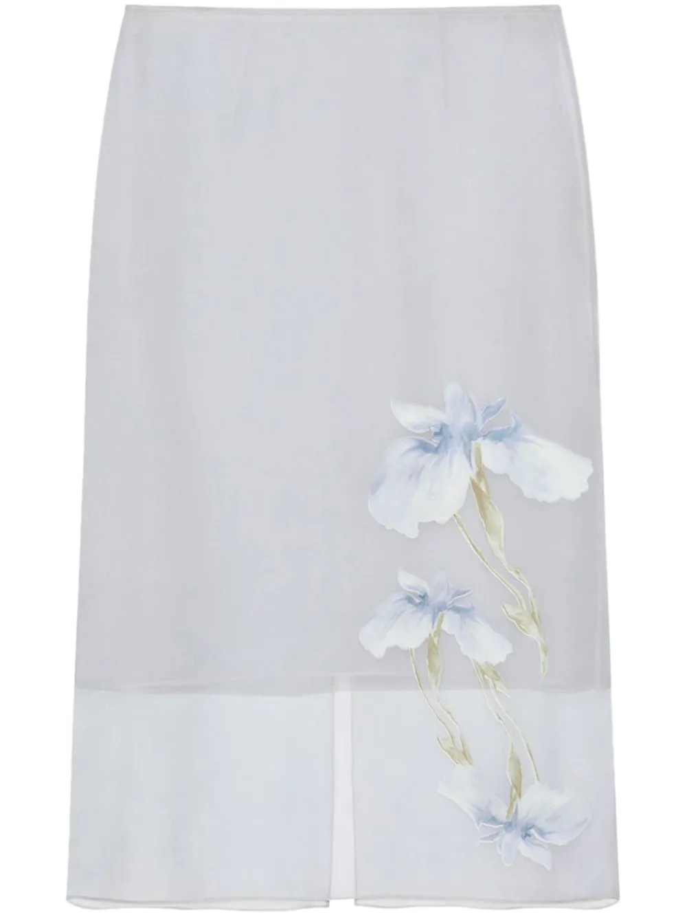 Givenchy Gonna midi a fiori - Blu
