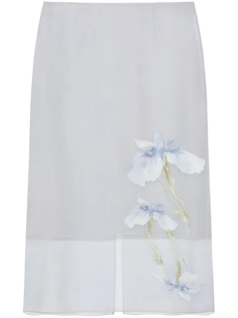 Givenchy floral-print midi skirt