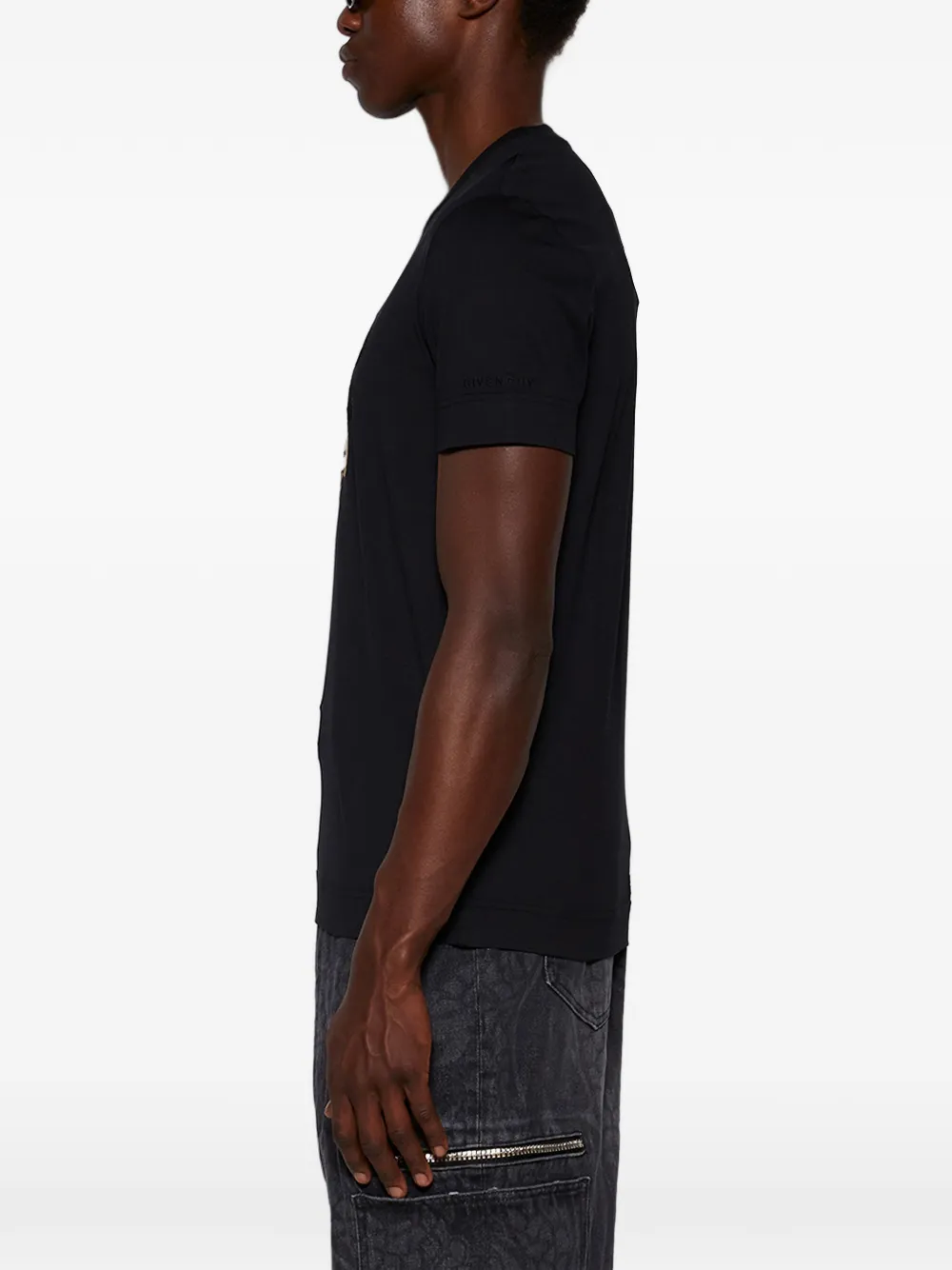 Givenchy Slim-fit T-shirt met print Zwart