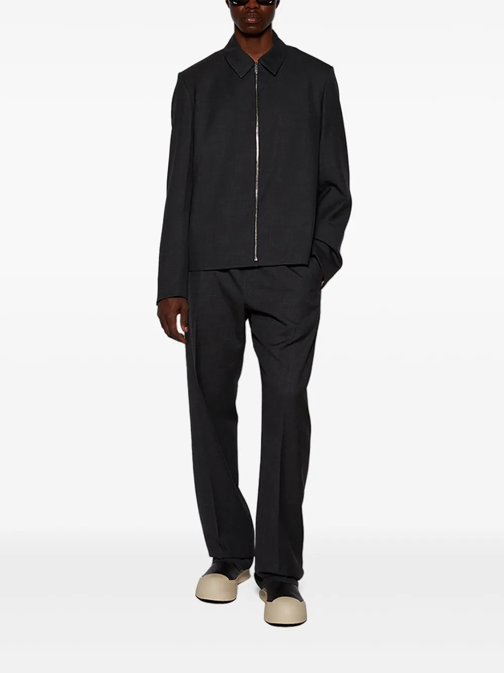 Givenchy 松紧裤腰羊毛长裤 | 直筒裤 | Image 2