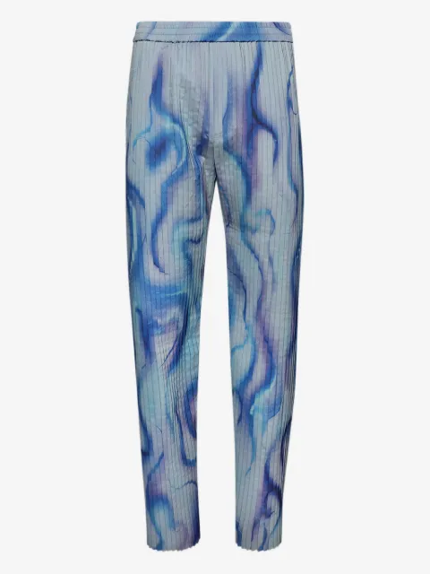 Casella Meyer pleated all-over print trousers