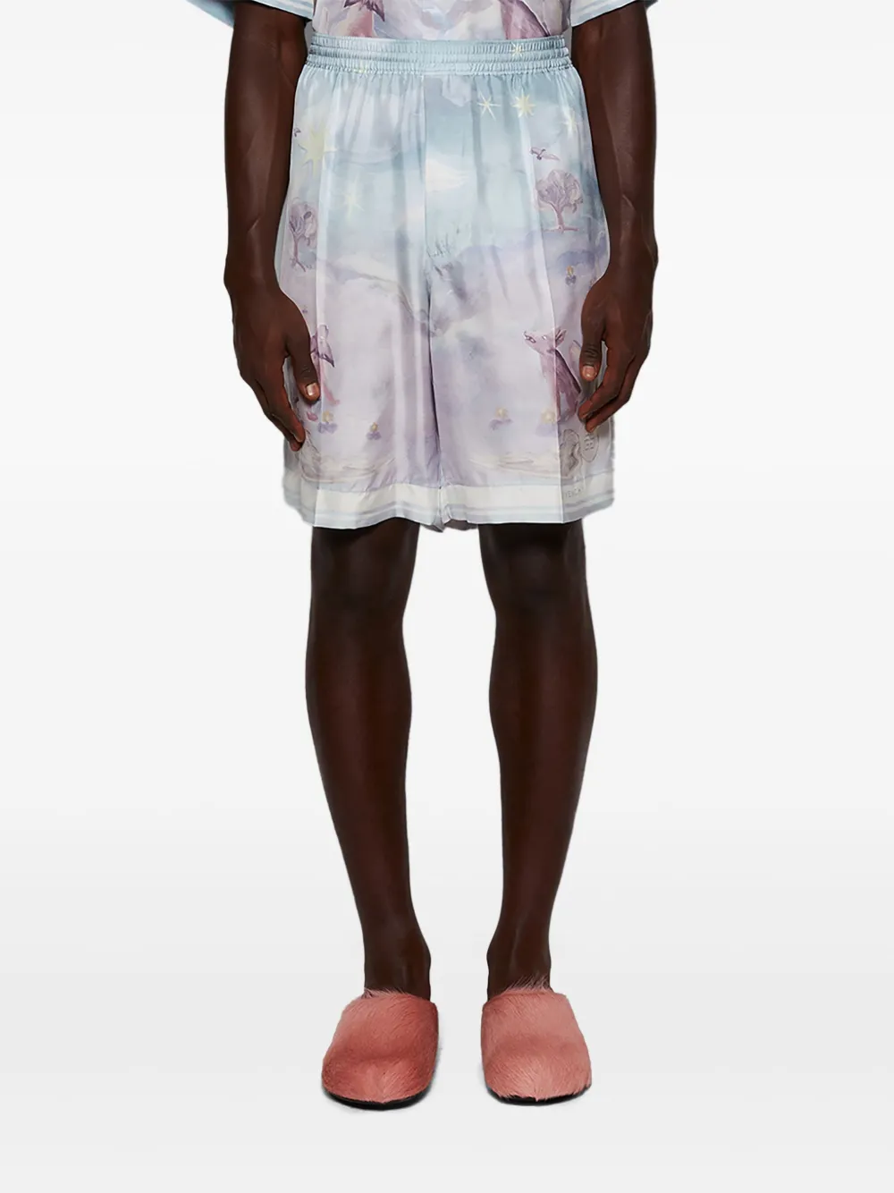 Givenchy Zijden shorts Blauw